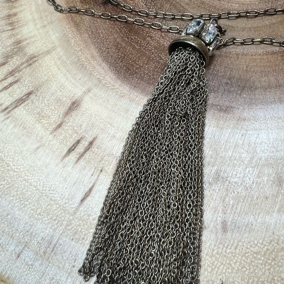 VTG| J.Crew Tassel Chain Necklace ✨ - Picture 7 of 8